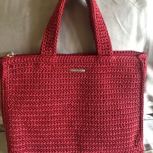 The Sak evening bag.  Bright Red.  Like new